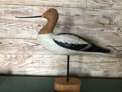 Henry Brewer "American Avocet" carved-painted $175