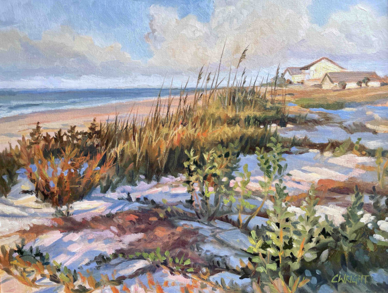 Cory Wright St George Island Dune Path 16x20 oil on canvas $1200