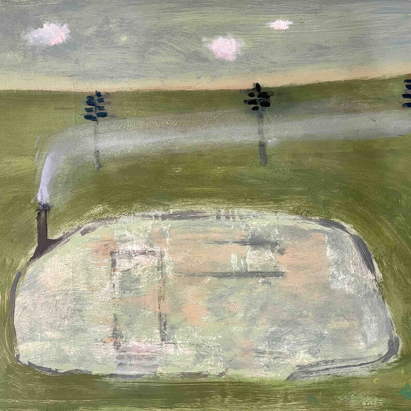 Ken Misner Home 22x30 oil on board